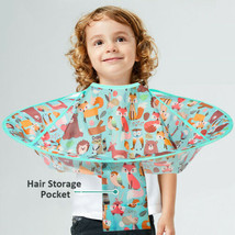 Kid&#39;s Hair Cutting Hairdressing Barbers Cape Gown Cloth Apron Homeuse  - £9.23 GBP+