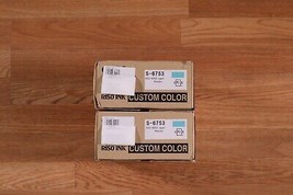 Lot Of 2 Genuine Riso Ink Custom Color S-6753 Teal 2 Pack Same Day Shipp... - $113.85