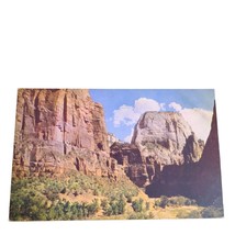 Postcard Great White Throne Zion National Park Utah Chrome Unposted - £5.56 GBP