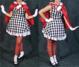 Cindy Lou Who Costume, Cindy Lou Who Red Outfit, Cindy Lou Who Adult Kid... - $95.00