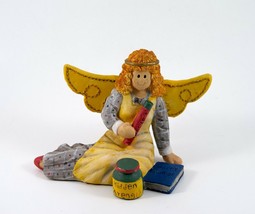 Angel Figurine Jan Shade Lynch Hidden Strength Vintage 1995 4&quot; Book Jar Miracles - £7.18 GBP