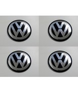 40mm (1.57in) - Set of 4x Metal stickers car wheel center cap DOMED VW 2 - $56.07 CAD