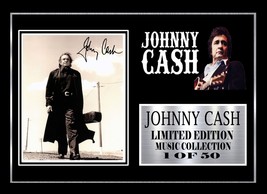 Johnny Cash Signed Framed 1 - £16.47 GBP