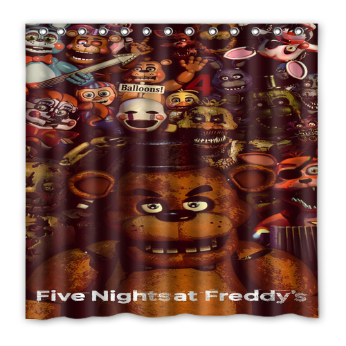 New!!! Five Nights at Freddy's Custom Waterproof Polyester Shower Curtain 4 Size Item image 3