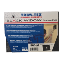 Trim-Tex Black Widow 560-M Drywall Sanding Pads Medium 6/Pack-NEW - $14.36