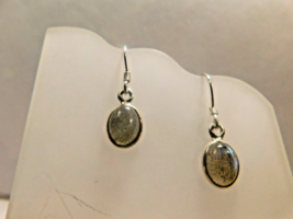 925 Moonstone Crafted Dangle Earrings Solid Sterling Silver Vtg SS184 - £31.19 GBP