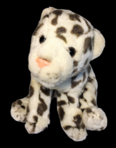 RARE Leopard Cub Toys R Us Animal Alley Ivory Cream Plush Snow Baby Cheetah 11&quot; - £23.18 GBP