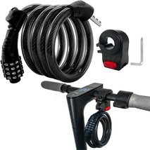 E Scooter Lock,Bike Lock Combination Lock Cable Compatible For Xiaomi - £30.48 GBP