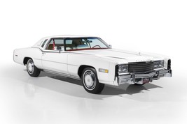 1977 Cadillac Eldorado white  | 24x36 inch POSTER | classic - £16.77 GBP