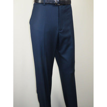 Mens Vitali Three Piece Suit Vested Sheen Sharkskin Business M3090 Ink blue image 13