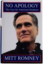 Mitt Romney No Apology Signed 1ST Edition Hc Republican Us Utah Ut Senator Lds - £28.48 GBP