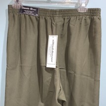 Nwt Woman Alfred Dunner Pull On Classic Fit Pants Size 10 Short Olive Green $48 - £13.44 GBP