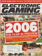 Electronic Gaming Monthly The Year in Preview 199 PS3 Xbox 360 1UP January 2006 - £23.94 GBP