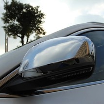 Car ABS Chrome Rear View Mirror Protection Cover Rearview Mirror Covers Sticker  - £94.20 GBP