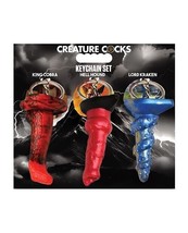 Creature Cock Silicone Key Chain Set Of 3 - £20.14 GBP