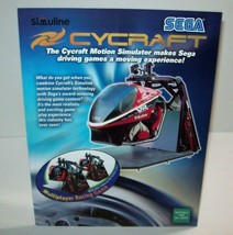 Cycraft Arcade FLYER Motion Simulator Driving Game Promo Artwork Sheet 2003  - £22.16 GBP