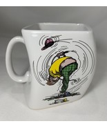 Vintage Gary Patterson Comical Golf Mug &quot;Results of Overswing&quot; Whimsical... - $12.87
