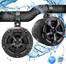 4” Waterproof Off-Road Bluetooth Speakers -800W Power w/ Amplified, Black - £131.97 GBP