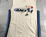 Vintage AND1 T Shirt Ragazzi Grande 14 16 Bianco Basket Blu Bonvini Dude... - $23.00