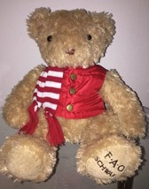 2018 FAO Schwarz Anniversary Teddy Bear Puffer Vest Scarf Christmas NWT ... - £8.16 GBP