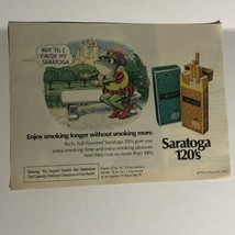 1978 Saratoga 120’s Small vintage Print Ad Advertisement pa7 - £3.86 GBP