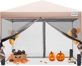 Waterproof Instant Gazebo Screen House Room Tent, Roller Bag, And 4 Sand Bags - £166.18 GBP