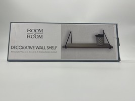 ROOM 2 ROOM Brown and Black  Wood Wall Shelf Size 15.x 5x 5.91 - $348.75 MXN
