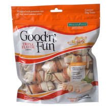 Healthy Hide Good &#39;n&#39; Fun Mini Triple-Flavor Chews: Natural Rawhide with... - $23.95