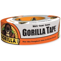 Gorilla White Duct Tape, 1.88&quot; x 30 yd, White, 602503 - £15.59 GBP