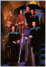 Postcard Star Trek Deep Space Nine Cast 6&quot; x 4&quot; Color Unposted 1993 105-249 - £9.80 GBP