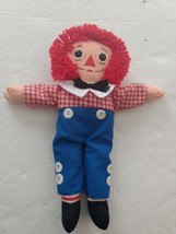 Vintage Raggedy Andy 12&quot; Cloth Doll I Love You Printed on Chest 1987 Playskool - £11.66 GBP