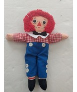 Vintage Raggedy Andy 12&quot; Cloth Doll I Love You Printed on Chest 1987 Pla... - £11.75 GBP
