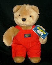 11&quot; Vintage Oshkosh B&#39;gosh Tan Baby Brown Teddy Bear Stuffed Animal Plush Toy - £37.21 GBP