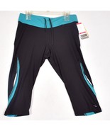 NWT C9 by Champion Capri Leggings Women&#39;s Teal and Black Size XL - £13.40 GBP