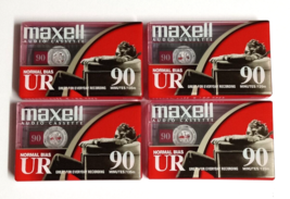 Maxell UR 90 Minute Blank Audio Cassette Tape Normal Bias Lot (Qty 4) *S... - £7.98 GBP