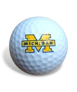 LOGO GOLF BALL-ORIGINAL 1994-2016 NCAA MICHIGAN UNIVERSITY LOGO Linkswal... - $5.48 CAD
