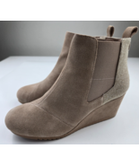 TOMS Women&#39;s Bailey Ankle Boots,Suede/Textile/Leather, size 9.5 - $59.01 CAD