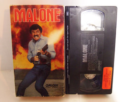 Vtg 1987 MALONE - Burt Reynolds Lauren Hutton VHS Tape - Ex-Cop Ex-CIA E... - $19.75