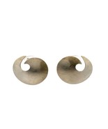 Sterling Vintage Sign Handwrought Finish Wide Open Swirl Stud Statement ... - $1,034.92 MXN
