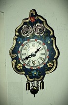 Hand Painted Black Forest Novelty wind-up Clock New in its Box! by Adria... - $58.41