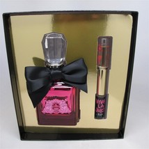 VIVA LA NOIR by Juicy Couture Set: 3.4 oz EDP Spray &amp; 0.17 oz EDP Roll On/Gloss - £56.84 GBP