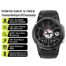 North Edge 2022 New Sports Smart Watch Gps Glonass Galileo Heart Rate SpO2 VO2ma - £93.19 GBP