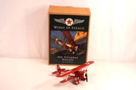 ERTL Wings of Texaco 1931 Stearman Biplane 3rd in Series Diecast Airplane Bank - $24.00