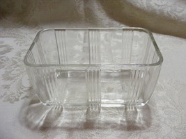 Vintage 1940-50&#39;s Clear Glass Refrigerator Dish Bowl No Lid 13-c - $553.18 MXN