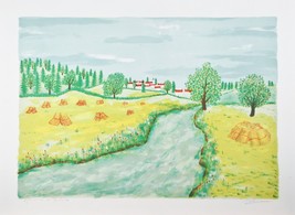 &quot;Paysage&quot; by Lorant Lithograph on Paper Epreuve d&#39;Artist 25.75&quot; x 19&quot; w/... - £100.31 GBP