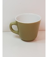 Vintage Homer Laughlin olive-green coffee mugs - $28.00
