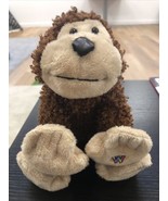 GANZ Webkinz Brown Fluffy Curly Fur Monkey Stuffed Plush Tan Face Feet H... - $228.17 MXN
