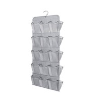 MISSLO Double Sided Hanging Shoe Organizer with 30 Large Pockets for Closet with - £28.04 GBP+