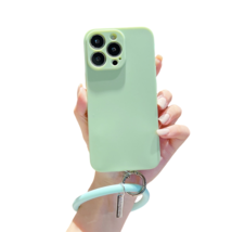 Anymob iPhone Case Mint Green Soft Silicone Wristband Bumper Cover - £19.18 GBP