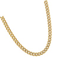 2/3/5/6/9mm Mens Cuban Link Chains, 18k Gold Miami - £99.36 GBP